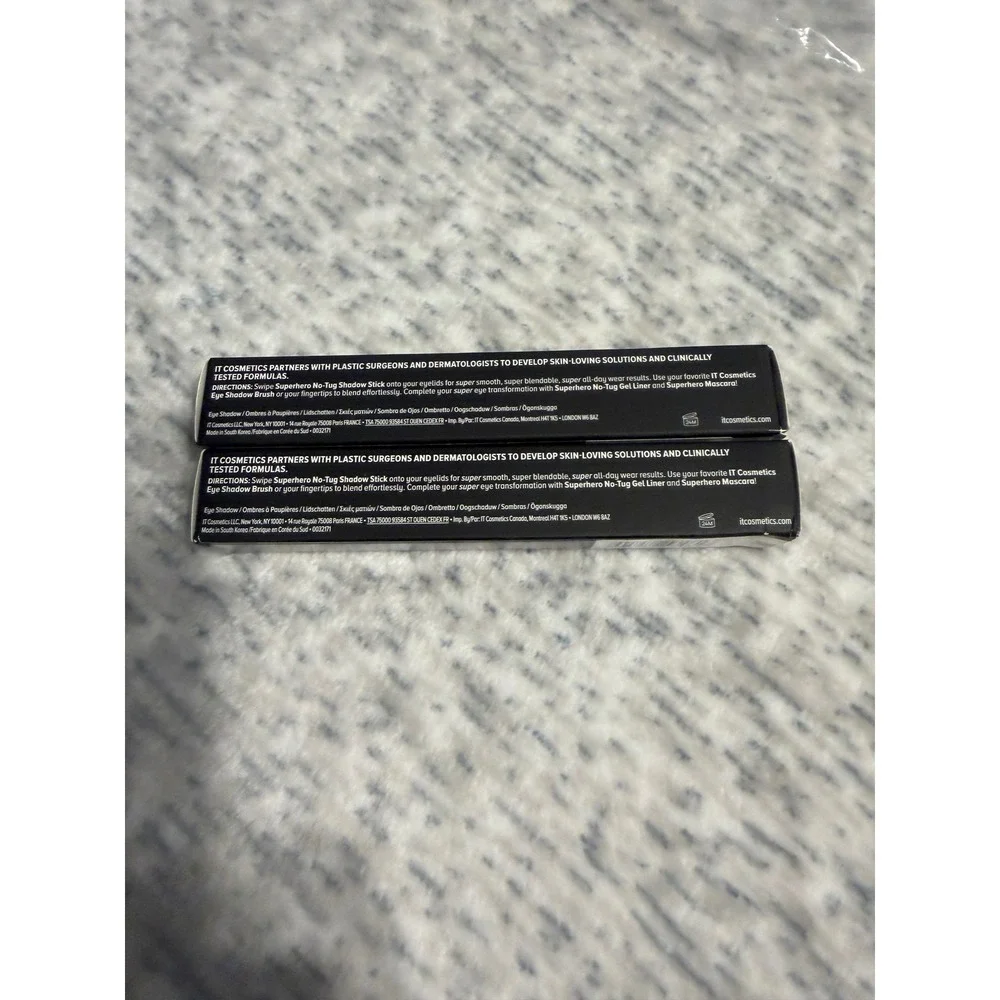 IT Cosmetics Superhero No Tug Shadow Stick‎ Gallant Gold Longwear 2pack NWT